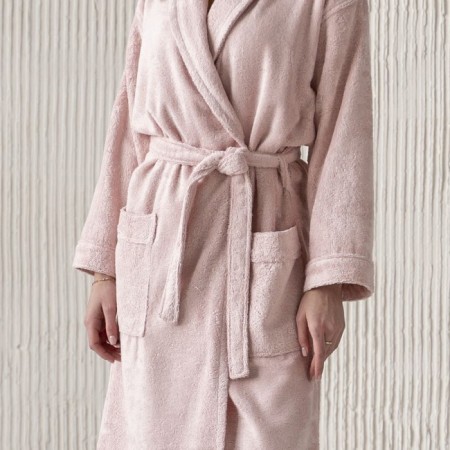 Tao robe, size m, gray-pink color-1