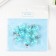 Suspension decorative for creativity glass "ball - pebbles" blue d = 1.6 cm set 10 pcs