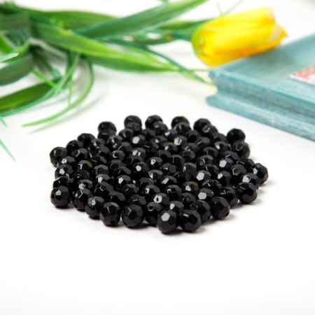 Acrylic beads "Round" 8 mm, 25 gr. black-2