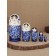 Nesting doll "blue bouquet" 5 puppet