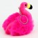 Soft toy "flamingo" on a key fob, 10 cm, fuchsia color