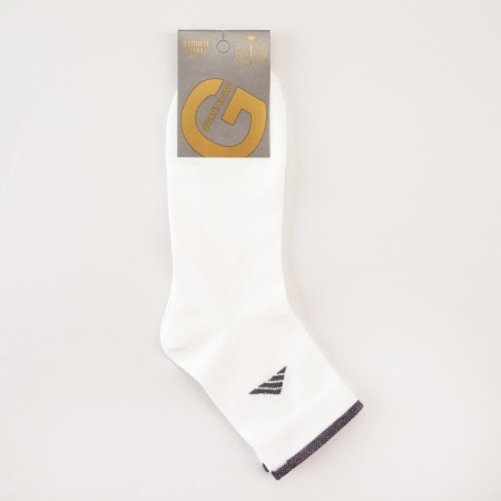 Male socks, white color, size 27-29-3
