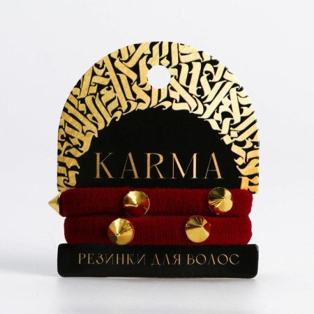 Hair gum "Karma", 2 pcs., D = 5 cm-1