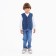 Vest for a boy, dark blue color, height 98 cm