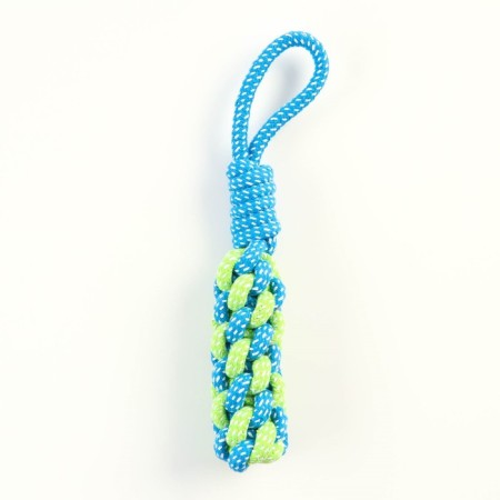 A wicker cable toy with a pen, 120 g, up to 31 cm, blue/green-1