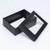 The box is folding, the lid is, with the window, black, 24 x 17 x 8 cm