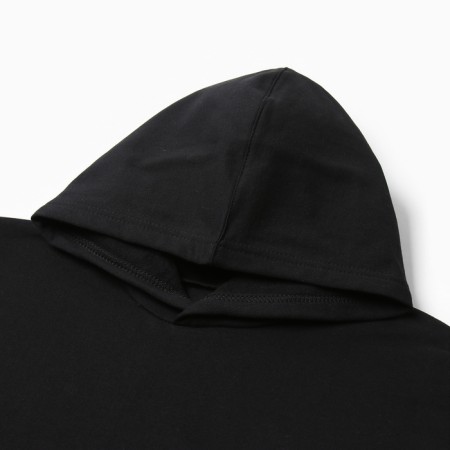 Male sweatshirt was laid down, the color is black, size 52-1