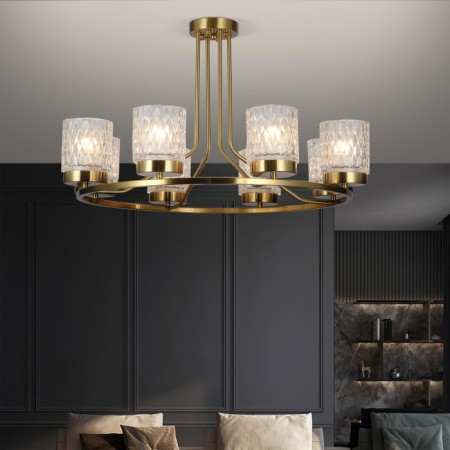 Ceiling chandelier with textured ceilings Calle, 40W, E27, 75x75x42 cm-1