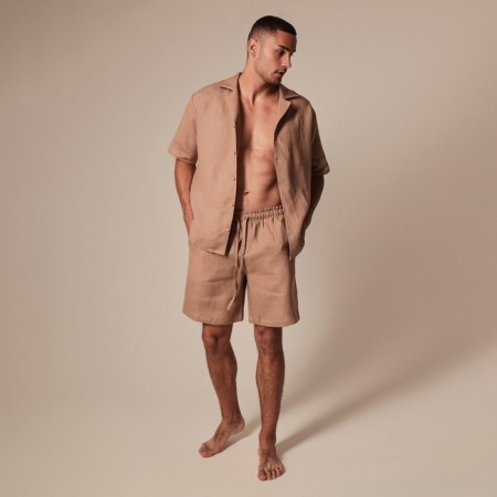 Male home -made suit (short sleeve and shorts) SL Home p. S, coffee-3