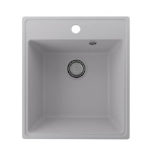 Мойка кухонная кварцевая Ulgran Quartz Forte 425, 425х485 мм, цвет 04 платина