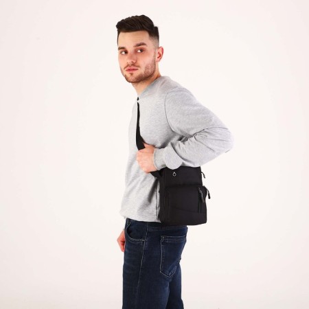 Male bag, black color-6