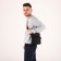 Male bag, black color