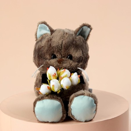 Soft toy "Gentleman Marti", cat, 25 cm-2