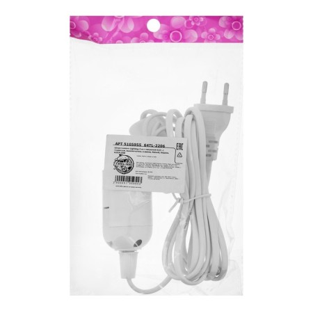 Suspended cartridge with a switch, E27, wire 3 m, white-2