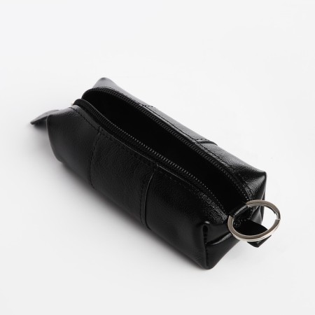 Key of zipper, length 12.5 cm, ring, black color-1