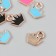 Decor for creativity plastic for metal "Crown Bright" mix set 10 pcs 0.2x1.5x1.5 cm