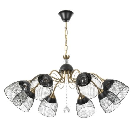 Ricardo chandelier 8he27 40W black 71x71x38-65cm Bayerlux