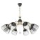 Ricardo chandelier 8he27 40W black 71x71x38-65cm Bayerlux