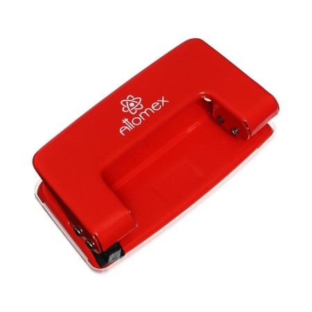 Metal hole punch 10 sheets, Attomex, red-3
