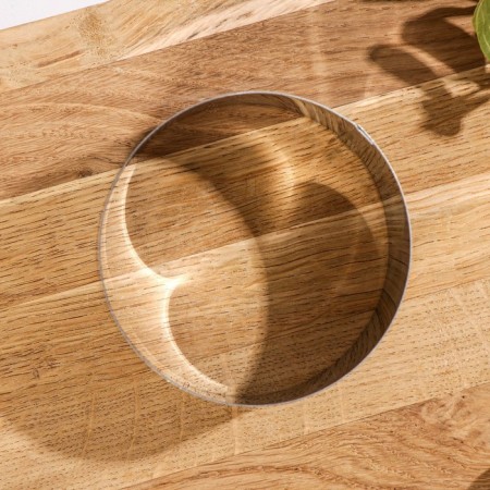 The shape for laying out and baking the deed “ring”, 8 × 4 cm, chrome color-1