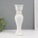 Ceramics candlestick per 1 candle "VULAL" D = 1.5 cm white 9.8x9.8x30.5 cm