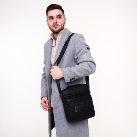 Male bag, black color-6