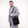 Male bag, black color