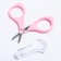 Baby scissors are safe, manicure, with a cover, from 0 months, pink color