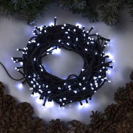 Garland “thread” 20 m, IP20, dark thread, 200 LED, white glow, 8 modes, 220 V