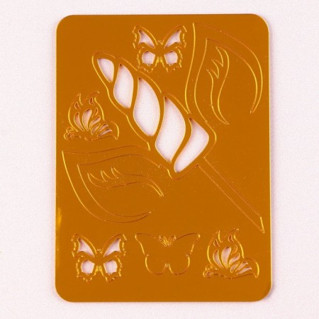 Jewelry for the Cake "Unicorn", with butterflies, color gold-1