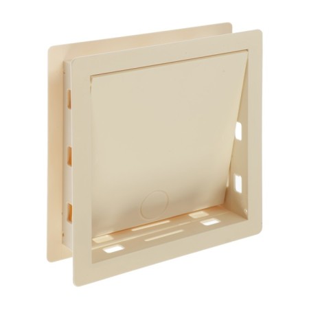 Vento cats' door for cats, 150 x 150 mm, opening 40 mm, ivory-1