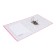A4, 75 mm, calligrata registrar folder, PVC, embossing "Len", metal edging, pocket for a spine, assembled, assembled, mix