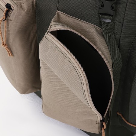 Tourist backpack on puff, Taif, 70 l, 4 outer pockets, olive color-5