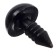Rifle eyes with plugs, set 40 pcs., Size 1 pc. - 1 cm, black color