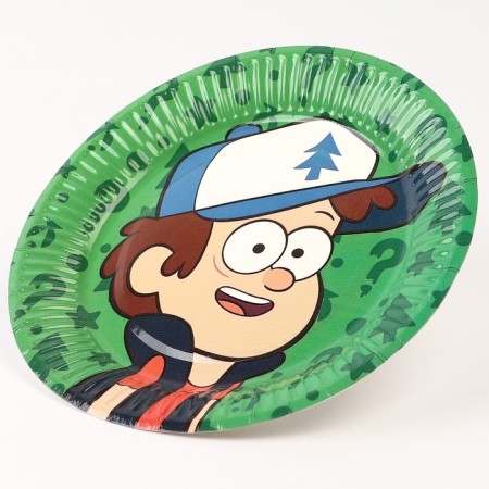 Paper plate "Happy Birthday!", 18 cm, 6 pieces, gravity farz-9