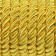 Cord twisted, d = 8 mm, 10 ± 1 m, gold color