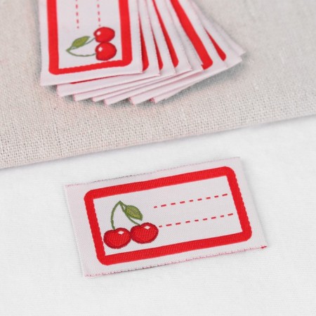 Cherry patch, 5.5 × 3.2 cm, 10 pcs, red color-1