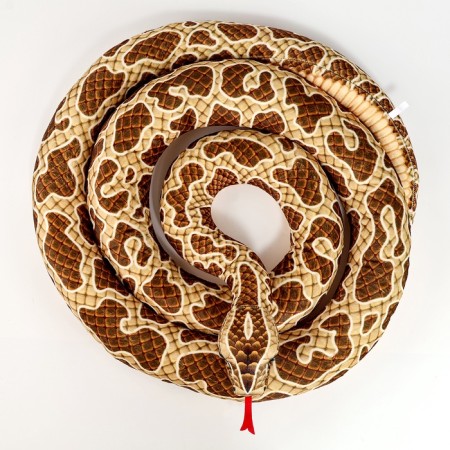Soft toy "Snake", 300 cm, brown color-5