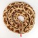 Soft toy "Snake", 300 cm, brown color