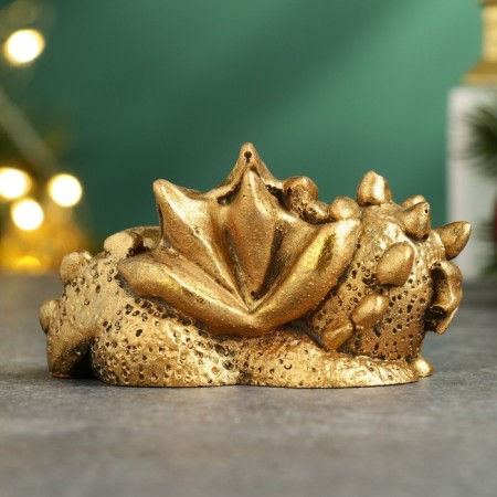 Figure "Dragon with spikes" gold, 8.5x3x5.5cm-2