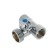 Ball "STM", three -pass, 1/2 "x3/4" x1/2 ", for household appliances, chrome