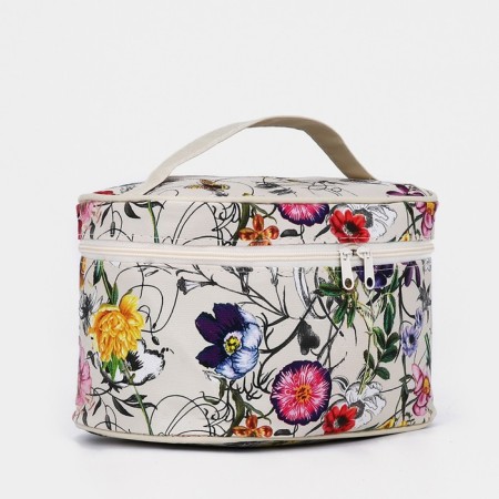 Cosmetic bag with lightning, white/multi -colored color