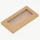 Box for tiles of chocolate, craft, with a window, 18 x 9 x 1.4 cm