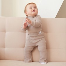 Брюки (клеш) для девочки MINAKU, цвет коричневый, рост 80-86 см