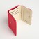 Women's wallet on the button, pink color