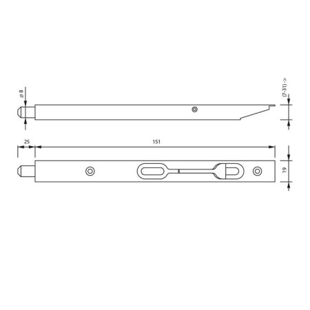Sping -end -headed sping (fashionable 603), 150 mm, color copper-1