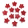 Candle in the sleeve "Star", set of 12 pcs, red spit