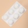 Form for mousse desserts and baking of the share "Flower", 30 × 17 × 5 cm, 6 cells (d = 7 cm), white color