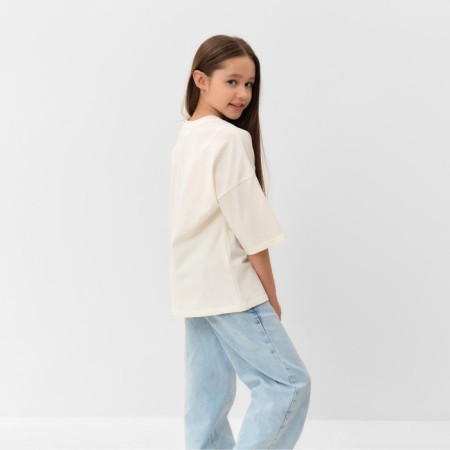 T -shirt Children's Minaku Milk color, height 104 cm-5