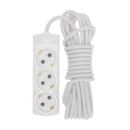 Extension cord Premium 3 nests, 5m, 3x1.5mm², s/h, white rexant-1